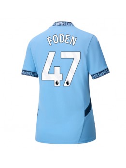 Billige Manchester City Phil Foden #47 Hjemmedrakt Dame 2024-25 Kortermet